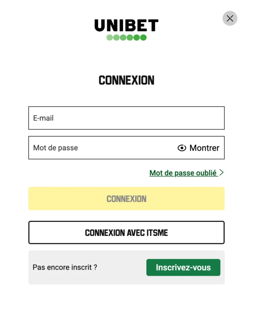 unibet connexion